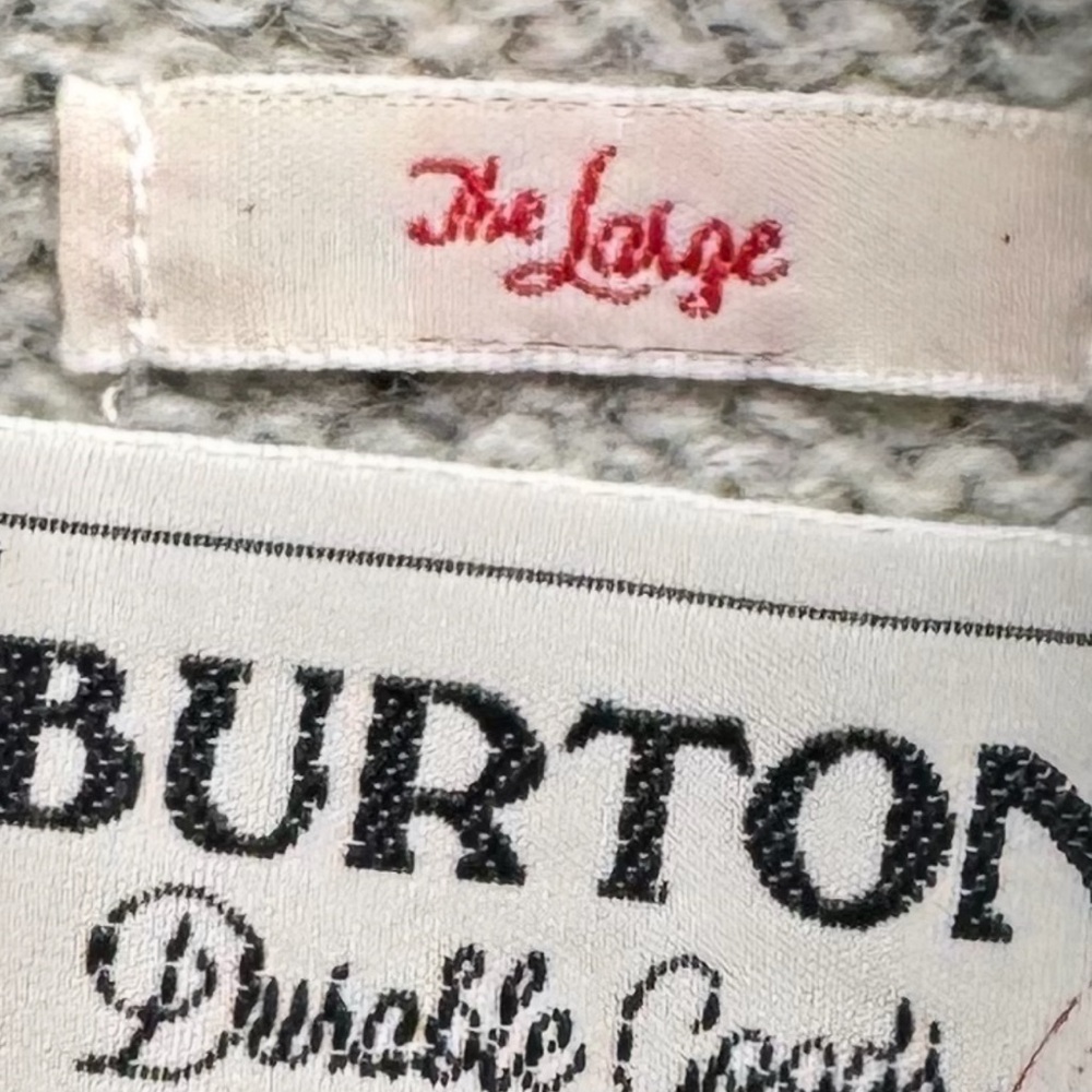 Burton Durable Goods Beige Turtle Neck Wool Blend Ski Sweater Womens Size L - Picture 8 of 8